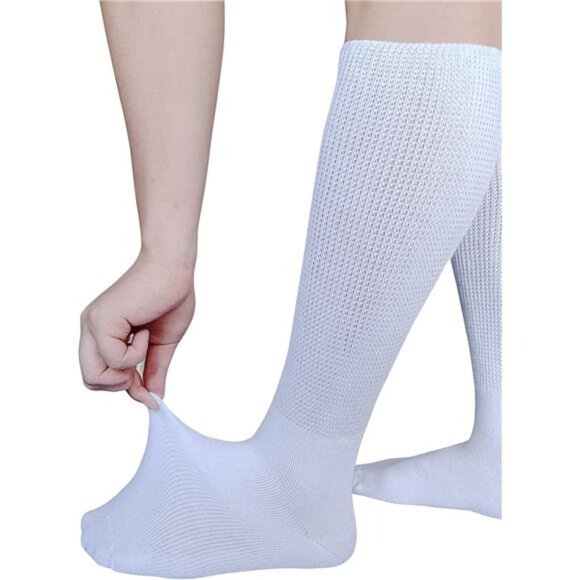 Extra Wide Socks for Lymphedema Swollen Feet Leg, Bariatric Socks, Cast Boot - Picture 4 of 8